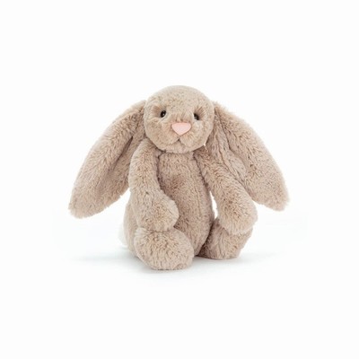 Jellycat Bashful Beige Bunnies USA | 68532JRIF